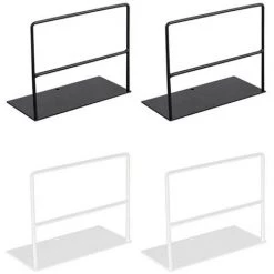 FUIENKO Serre-livres En Fer Forgé, 1 Paire, Support De Livre Simple, Support De Magazine De Bureau,Black 9 FUIENKO Serre-livres En Fer Forgé, 1 Paire, Support De Livre Simple, Support De Magazine De Bureau,Black -Petit rangement Soldes Magasin 68243970 3