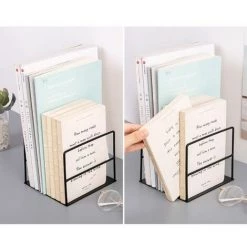 FUIENKO Serre-livres En Fer Forgé, 1 Paire, Support De Livre Simple, Support De Magazine De Bureau,Black 10 FUIENKO Serre-livres En Fer Forgé, 1 Paire, Support De Livre Simple, Support De Magazine De Bureau,Black -Petit rangement Soldes Magasin 68243970 4