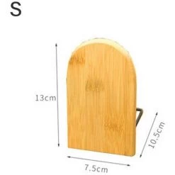 FUIENKO Support De Livre En Bois De Bambou, 2 Pièces/ensemble, Serre-livres De Bureau Pour étudiants, étagère,S