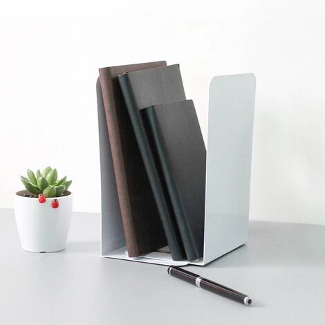 FUIENKO Serre-livres En Métal Robuste, 1 Paire, Fin De Livre Décoratif, Papeterie De Bureau, Rangement De Livres, Accessoires, Organisateur De Bureau,Black 5 FUIENKO Serre-livres En Métal Robuste, 1 Paire, Fin De Livre Décoratif, Papeterie De Bureau, Rangement De Livres, Accessoires, Organisateur De Bureau,Black – Image 3