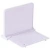 FUIENKO Porte-livre En Plastique Antidérapant Pour Bureau, Organisateur Réglable Pour étagères, Pour Livres, Films, Vidéo, Cosmétique,White