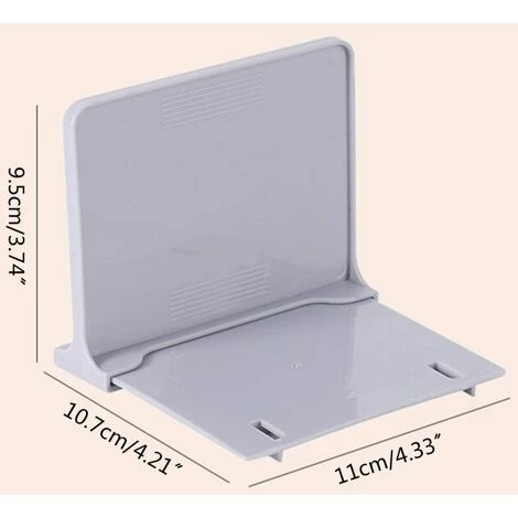 FUIENKO Porte-livre En Plastique Antidérapant Pour Bureau, Organisateur Réglable Pour étagères, Pour Livres, Films, Vidéo, Cosmétique,White 6 FUIENKO Porte-livre En Plastique Antidérapant Pour Bureau, Organisateur Réglable Pour étagères, Pour Livres, Films, Vidéo, Cosmétique,White – Image 4