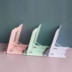 FUIENKO Morandi – Support De Livre De Lecture En Métal Réglable, Support De Serre-livres, Tablette De Documents, Partition De Musique, Support De Recettes,Rose -Petit rangement Soldes Magasin 68244075 3