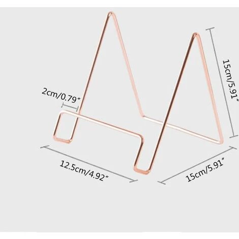 FUIENKO Support De Rangement Géométrique Créatif, Organisateur De Livres En Fer Forgé Simple,RGD 6 FUIENKO Support De Rangement Géométrique Créatif, Organisateur De Livres En Fer Forgé Simple,RGD – Image 4