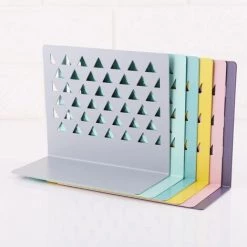 FUIENKO L74A Organisateur De Livres En Métal Creux, Organisateur De Bureau, Serre-livres, Extrémités De Livre, Support étagère, Bibliothèque, Fournitures De Bureau à Domicile,BL 11 FUIENKO L74A Organisateur De Livres En Métal Creux, Organisateur De Bureau, Serre-livres, Extrémités De Livre, Support étagère, Bibliothèque, Fournitures De Bureau à Domicile,BL -Petit rangement Soldes Magasin 68244086 5