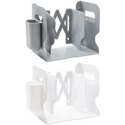 FUIENKO Serre-livres Pratiques Avec étui à Stylo, Support Décoratif De Bureau Simple Et Robuste Pour écoliers Et Familles De Bureau,Grey,France -Petit rangement Soldes Magasin 68244091 4