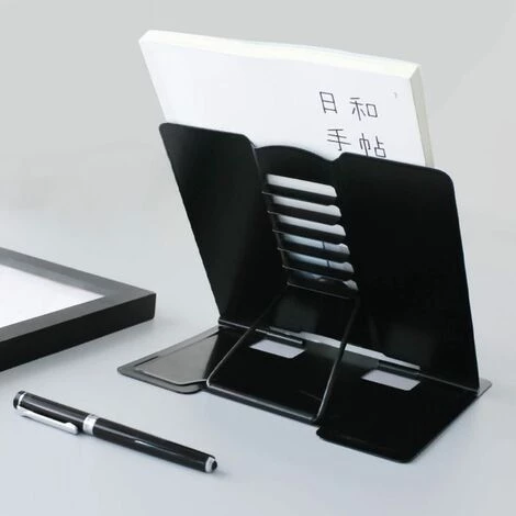 FUIENKO Support De Livre De Lecture En Métal Réglable, 2022, Portable, Support D'étagère Pour Documents, Tablette Pour Partition De Musique Et Recettes,WHITE 6 FUIENKO Support De Livre De Lecture En Métal Réglable, 2022, Portable, Support D'étagère Pour Documents, Tablette Pour Partition De Musique Et Recettes,WHITE – Image 4