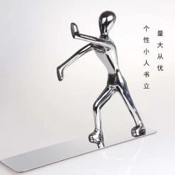 FUIENKO Support De Livre En Métal Simple, Rangement De Bureau, épais, Pour Livres, Serre-livres,1 Pair -Petit rangement Soldes Magasin 68244102 4