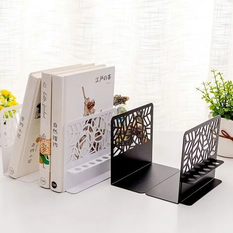 FUIENKO Support De Livre En Métal En Forme De Feuille Insérée, Télescopique Et Pliable En Forme De L, Papeterie De Bureau Pour étudiants, 2 Pièces, EM88,Black,Espagne 7 FUIENKO Support De Livre En Métal En Forme De Feuille Insérée, Télescopique Et Pliable En Forme De L, Papeterie De Bureau Pour étudiants, 2 Pièces, EM88,Black,Espagne – Image 5