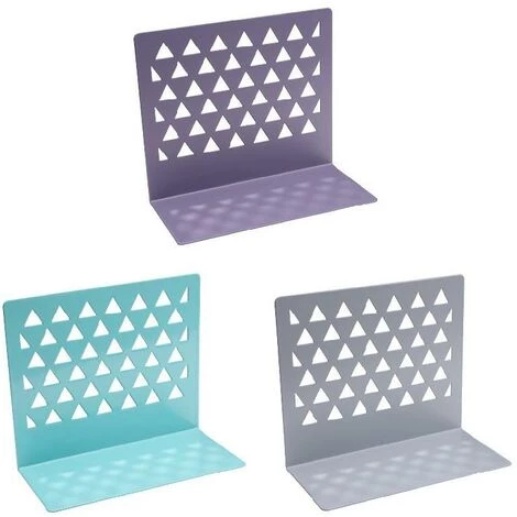 FUIENKO Support De Livre Creux En Métal, 1 Pièce, Bibliothèque, Serre-livres, Fournitures Scolaires De Bureau EM88,Gris Clair,Espagne 5 FUIENKO Support De Livre Creux En Métal, 1 Pièce, Bibliothèque, Serre-livres, Fournitures Scolaires De Bureau EM88,Gris Clair,Espagne – Image 3