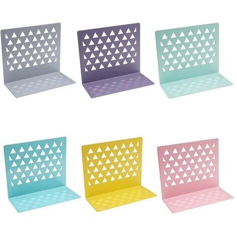 FUIENKO Support De Livre Creux En Métal, 1 Pièce, Bibliothèque, Serre-livres, Fournitures Scolaires De Bureau EM88,Gris Clair,Espagne 7 FUIENKO Support De Livre Creux En Métal, 1 Pièce, Bibliothèque, Serre-livres, Fournitures Scolaires De Bureau EM88,Gris Clair,Espagne – Image 5