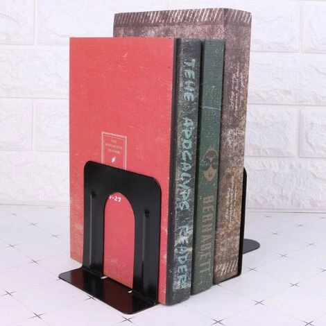 FUIENKO Serre-livres En Métal De Style Simple, Supports De Bureau Antidérapants En Fer Pour Livres 6 FUIENKO Serre-livres En Métal De Style Simple, Supports De Bureau Antidérapants En Fer Pour Livres – Image 4