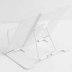 FUIENKO Serre-livres En Métal De Style Concis, Support De Bureau Pour Livres, étagère Réglable, Accessoires Pour Livres,WHITE -Petit rangement Soldes Magasin 68244206 4