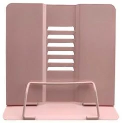FUIENKO Étagère Pliante Portable En Métal, Support De Lecture Pour Enfants, Support De Livre Flexible Et Pliable Pour Documents, Parfait Pour La Maison Et Le Bureau,Rose