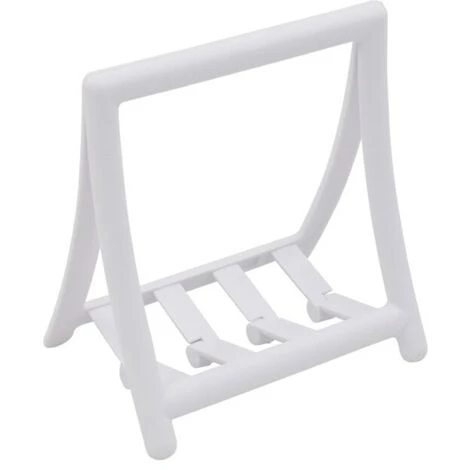 FUIENKO Organisateur De Livres De Bureau, Porte-livre Décoratif En PP Antidérapant 6x3.6x6.57 Pouces Pouvant Contenir 3-4 Livres Pour La Cuisine Et Le Bureau,White 4 FUIENKO Organisateur De Livres De Bureau, Porte-livre Décoratif En PP Antidérapant 6x3.6x6.57 Pouces Pouvant Contenir 3-4 Livres Pour La Cuisine Et Le Bureau,White – Image 2