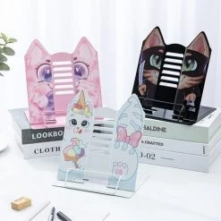 FUIENKO Étagère à Livres En Forme De Chat Mignon De Dessin Animé A4, Support Réglable En Forme De L Pour Tablette Pc Et Téléphone Portable, Organisateur De Livres,black 10 FUIENKO Étagère à Livres En Forme De Chat Mignon De Dessin Animé A4, Support Réglable En Forme De L Pour Tablette Pc Et Téléphone Portable, Organisateur De Livres,black -Petit rangement Soldes Magasin 68244321 4