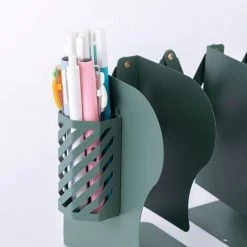 FUIENKO Serre-livres Rétractables Pour étagères, Support De Livre, étagère Réglable Avec Porte-stylo, Organisateur De Bureau, Accessoires De Bureau,pink -Petit rangement Soldes Magasin 68244333 4