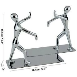 FUIENKO 2 Serre-livres En Acier Inoxydable Et Alliage De Zinc, Nouveauté, étagère à Double Serre-livres En Métal, Mignon Kawaii, Outil De Papeterie De Serre-livres Lumineux,Kick Silver Pair 10 FUIENKO 2 Serre-livres En Acier Inoxydable Et Alliage De Zinc, Nouveauté, étagère à Double Serre-livres En Métal, Mignon Kawaii, Outil De Papeterie De Serre-livres Lumineux,Kick Silver Pair -Petit rangement Soldes Magasin 68244335 4