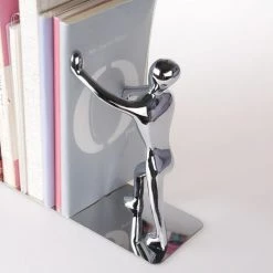 FUIENKO 2 Serre-livres En Acier Inoxydable Et Alliage De Zinc, Nouveauté, étagère à Double Serre-livres En Métal, Mignon Kawaii, Outil De Papeterie De Serre-livres Lumineux,Kick Silver Pair 11 FUIENKO 2 Serre-livres En Acier Inoxydable Et Alliage De Zinc, Nouveauté, étagère à Double Serre-livres En Métal, Mignon Kawaii, Outil De Papeterie De Serre-livres Lumineux,Kick Silver Pair -Petit rangement Soldes Magasin 68244335 5