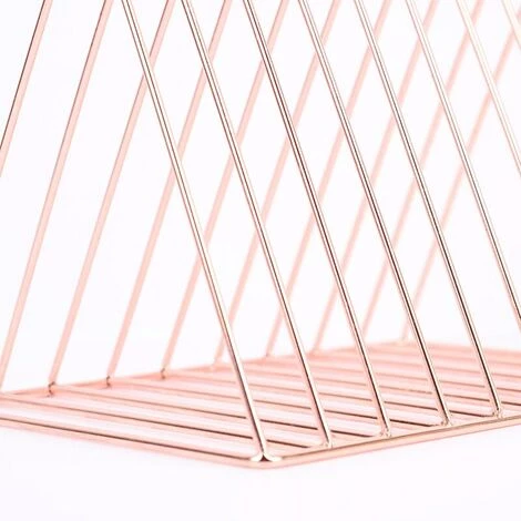 FUIENKO Serre-livres Triangle Doré Style Ins, Décor Nordique,Rose Gold 6 FUIENKO Serre-livres Triangle Doré Style Ins, Décor Nordique,Rose Gold – Image 4