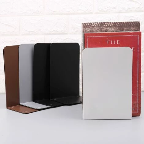 FUIENKO 1 Paire De Serre-livres En Métal, Organisateur De Bureau, Maison, Livre, étagère De Rangement, Fin De Livre, étagères De Bureau, Papeterie,White 7 FUIENKO 1 Paire De Serre-livres En Métal, Organisateur De Bureau, Maison, Livre, étagère De Rangement, Fin De Livre, étagères De Bureau, Papeterie,White – Image 5