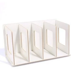 FUIENKO Étagère De Rangement En Bois Pour Magazines Et Livres, DIY, étagère De Rangement Pour CD DVD, Présentoir De Livres, étagère De Cuisine Et De Bureau,Brown -Petit rangement Soldes Magasin 68244366 3