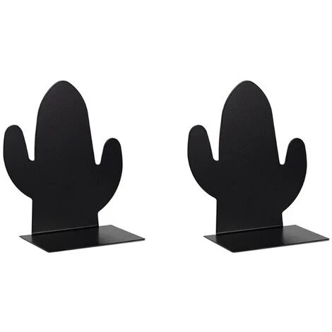 FUIENKO Ensemble De Serre-livres En Métal Creux, Deux Pièces Pour Livres Lourds, Serre-livres Décoratifs En Métal Antidérapant Pour Bureaux B03C,cactus 3 FUIENKO Ensemble De Serre-livres En Métal Creux, Deux Pièces Pour Livres Lourds, Serre-livres Décoratifs En Métal Antidérapant Pour Bureaux B03C,cactus