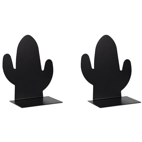 FUIENKO Ensemble De Serre-livres En Métal Creux, Deux Pièces Pour Livres Lourds, Serre-livres Décoratifs En Métal Antidérapant Pour Bureaux B03C,cactus 6 FUIENKO Ensemble De Serre-livres En Métal Creux, Deux Pièces Pour Livres Lourds, Serre-livres Décoratifs En Métal Antidérapant Pour Bureaux B03C,cactus – Image 4