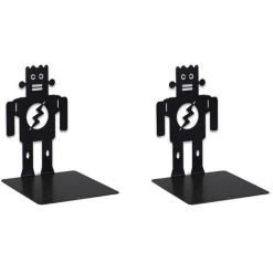 FUIENKO Embouts De Livre En Métal Ajouré M17F, Camion/Cactus, Pour La Maison, Le Bureau, Support D'étagère, Bouchons De Livres Décoratifs Pour La Maison,Robot -Petit rangement Soldes Magasin 68244466 5