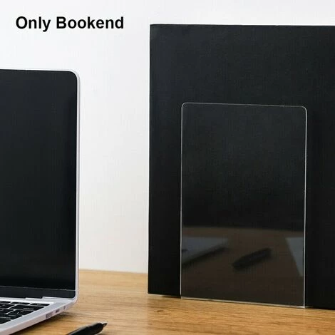 FUIENKO Organisateur De Bureau Antidérapant, Papeterie De Bureau, Fin De Livre De Lecture, étagère En Acrylique Transparente En Forme De L Pour Maison, Bureau, école 4 FUIENKO Organisateur De Bureau Antidérapant, Papeterie De Bureau, Fin De Livre De Lecture, étagère En Acrylique Transparente En Forme De L Pour Maison, Bureau, école – Image 2