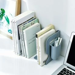 FUIENKO Serre-livres Rétractable De Grande Capacité Avec Porte-stylo, Porte-magazines/livres Réglables, Support Organisateur De Livre De Bureau,WHITE 8 FUIENKO Serre-livres Rétractable De Grande Capacité Avec Porte-stylo, Porte-magazines/livres Réglables, Support Organisateur De Livre De Bureau,WHITE -Petit rangement Soldes Magasin 68244530 2
