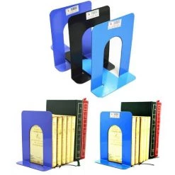 FUIENKO Serre-livres Métalliques Portables Pliables, 1 Paire, Support D'étagère, Papeterie De Maison, Bibliothèque, Fournitures De Papeterie Scolaire Et De Bureau,Bleu,États-unis 9 FUIENKO Serre-livres Métalliques Portables Pliables, 1 Paire, Support D'étagère, Papeterie De Maison, Bibliothèque, Fournitures De Papeterie Scolaire Et De Bureau,Bleu,États-unis -Petit rangement Soldes Magasin 68244538 3