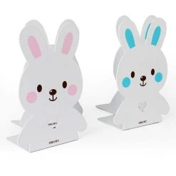 FUIENKO Organisateur De Livres De Bureau, 2 Pièces/Lot, étagères D'école, Support De Livres, Serre-livres En Métal, Fer Animal Mignon,Pink Rabbit -Petit rangement Soldes Magasin 68244655 2