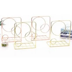 FUIENKO Serre-livres De Bureau En Métal, 1 Paire, Organisateur De Bureau, Support, étagère, Bibliothèque,Rose Gold 8 FUIENKO Serre-livres De Bureau En Métal, 1 Paire, Organisateur De Bureau, Support, étagère, Bibliothèque,Rose Gold -Petit rangement Soldes Magasin 68244665 2