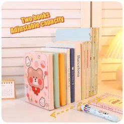 FUIENKO Support De Livre En Acrylique Kawaii, Dortoir Pour étudiants, Bloc-livre De Bureau, En Forme De L, Organisateur De Livres, Papeterie,do At All Costs -Petit rangement Soldes Magasin 68244668 2