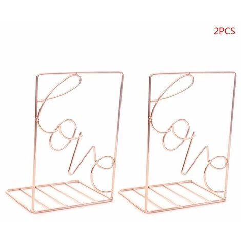 FUIENKO Serre-livres En Métal En Forme D'amour Créatif, Support De Rangement De Bureau, étagère De Livre, Support Organisateur, Dropshipping, 2 Pièces/paire,Rose Gold 3 FUIENKO Serre-livres En Métal En Forme D'amour Créatif, Support De Rangement De Bureau, étagère De Livre, Support Organisateur, Dropshipping, 2 Pièces/paire,Rose Gold