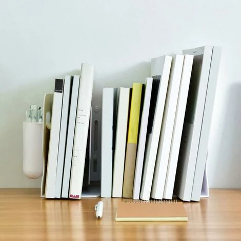 FUIENKO Support De Livre Rétractable En ABS Pour étudiants, Créatif, Utilisation De Bibliothèque, Clip De Données, Déflecteur De Fichiers Extensible, Rétractable Et Zoom, étagère De Livre, Serre-livres,Grey 5 FUIENKO Support De Livre Rétractable En ABS Pour étudiants, Créatif, Utilisation De Bibliothèque, Clip De Données, Déflecteur De Fichiers Extensible, Rétractable Et Zoom, étagère De Livre, Serre-livres,Grey – Image 3