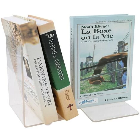 FUIENKO Serre-livres En Acrylique Transparent En Forme De L, 1 Pièce, Organisateur De Bureau, Porte-livre, Accessoires De Papeterie Scolaire Et De Bureau,A 7 FUIENKO Serre-livres En Acrylique Transparent En Forme De L, 1 Pièce, Organisateur De Bureau, Porte-livre, Accessoires De Papeterie Scolaire Et De Bureau,A – Image 5