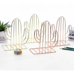 FUIENKO Support De Livre Créatif En Métal De Forme Cactus, Organisateur De Bureau, étagère Pour Rangement De Documents, 2 Pièces/paire,Gold 10 FUIENKO Support De Livre Créatif En Métal De Forme Cactus, Organisateur De Bureau, étagère Pour Rangement De Documents, 2 Pièces/paire,Gold -Petit rangement Soldes Magasin 68244733 4