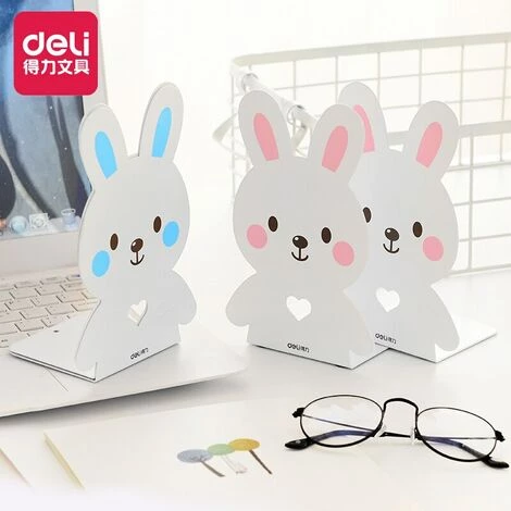 FUIENKO Support De Livre En Métal En Forme De Lapin, 2 Pièces/ensemble, Créatif, Animal, Dessin Animé Mignon Lapin, Serre-livres, Déflecteur Simple, Fournitures Scolaires Et De Bureau,blue 4 FUIENKO Support De Livre En Métal En Forme De Lapin, 2 Pièces/ensemble, Créatif, Animal, Dessin Animé Mignon Lapin, Serre-livres, Déflecteur Simple, Fournitures Scolaires Et De Bureau,blue – Image 2