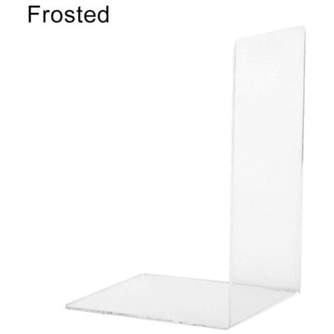 FUIENKO Serre-livres En Acrylique Transparent, 2 Pièces, Support De Livre, Support De Livre, Cadre Porte-Document, Support De Bureau, Organisateur De Serre-livres,Frosted 2PCS 3 FUIENKO Serre-livres En Acrylique Transparent, 2 Pièces, Support De Livre, Support De Livre, Cadre Porte-Document, Support De Bureau, Organisateur De Serre-livres,Frosted 2PCS