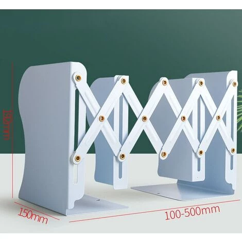 FUIENKO Étagère Rétractable Créative En Métal, Support De Livre Pour étudiant, Rangement De Serre-livres Pliants, Fournitures Scolaires De Bureau, Organisateur De Livres,Blue 3 FUIENKO Étagère Rétractable Créative En Métal, Support De Livre Pour étudiant, Rangement De Serre-livres Pliants, Fournitures Scolaires De Bureau, Organisateur De Livres,Blue