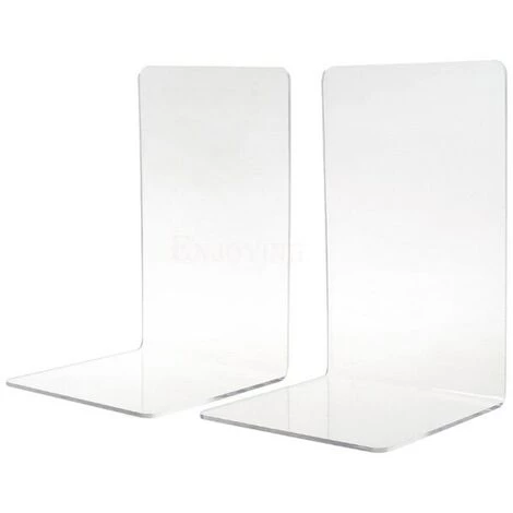 FUIENKO Serre-livres En L Transparents En Acrylique, Organisateur De Table, Pupitre, Support De Livre, Papeterie Scolaire, Accessoires De Bureau, 2 Pièces,M 3 FUIENKO Serre-livres En L Transparents En Acrylique, Organisateur De Table, Pupitre, Support De Livre, Papeterie Scolaire, Accessoires De Bureau, 2 Pièces,M