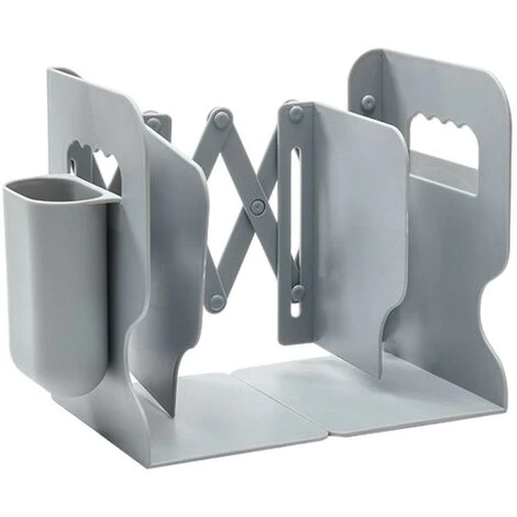 FUIENKO Sac De Rangement Rétractable Pour Livres D'étudiants, Support De Bureau, étagère, Serre-livres Avec Porte-stylo, Papeterie,white,CN 4 FUIENKO Sac De Rangement Rétractable Pour Livres D'étudiants, Support De Bureau, étagère, Serre-livres Avec Porte-stylo, Papeterie,white,CN – Image 2