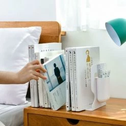 FUIENKO Sac De Rangement Rétractable Pour Livres D'étudiants, Support De Bureau, étagère, Serre-livres Avec Porte-stylo, Papeterie,white,CN 10 FUIENKO Sac De Rangement Rétractable Pour Livres D'étudiants, Support De Bureau, étagère, Serre-livres Avec Porte-stylo, Papeterie,white,CN -Petit rangement Soldes Magasin 68244808 4