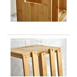 FUIENKO Bibliothèque De Bureau Extensible, Bibliothèque De Bureau En Bambou, Mini étagère Réglable Pour Bureau, Maison, école,Bamboo 11 FUIENKO Bibliothèque De Bureau Extensible, Bibliothèque De Bureau En Bambou, Mini étagère Réglable Pour Bureau, Maison, école,Bamboo -Petit rangement Soldes Magasin 68244819 5