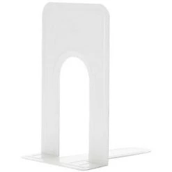 FUIENKO Serre-livres Antidérapants De 19cm De Hauteur, Support D'étagère En Fer, Papeterie, Nouveauté, 1/2 Pièces,1pc White