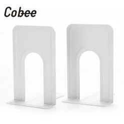 FUIENKO Serre-livres Antidérapants De 19cm De Hauteur, Support D'étagère En Fer, Papeterie, Nouveauté, 1/2 Pièces,1pc White -Petit rangement Soldes Magasin 68244835 2