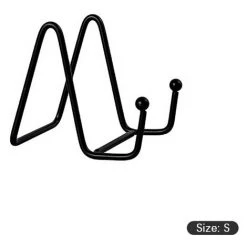 FUIENKO Présentoir De Magazines D'art En Fer, Support à Vaisselle, Assiette, Cadre De Bol, Support De Livre Sur Pied, Présentoir D'art En Fer, Accessoires De Bureau,BKS