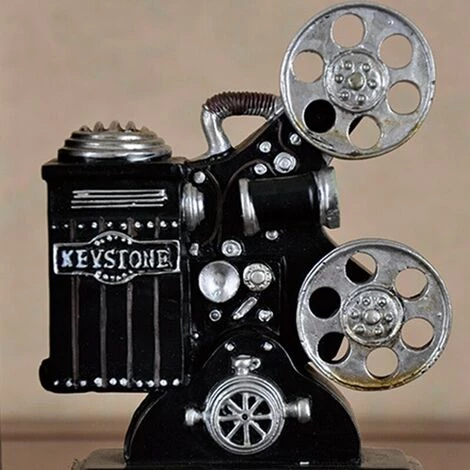 FUIENKO Projecteur De Film Avec Serre-livres Et Caméra, Rétro, Projet De Collection, Bibliothèque Créative, Bijoux Vintage, Salle D'étude, étude Ho,Black 6 FUIENKO Projecteur De Film Avec Serre-livres Et Caméra, Rétro, Projet De Collection, Bibliothèque Créative, Bijoux Vintage, Salle D'étude, étude Ho,Black – Image 4